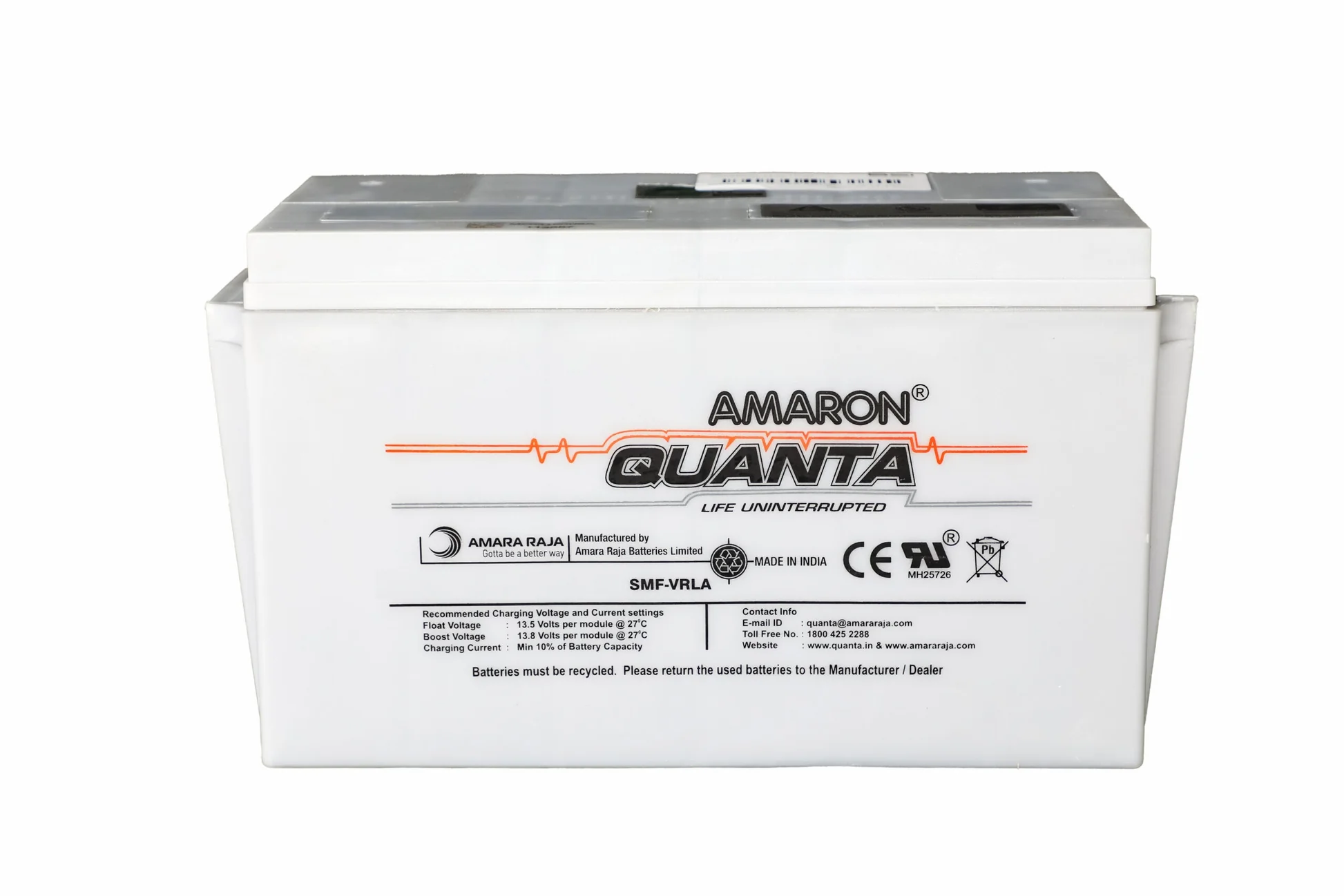 Amaron Quanta 12V 150AH SMF